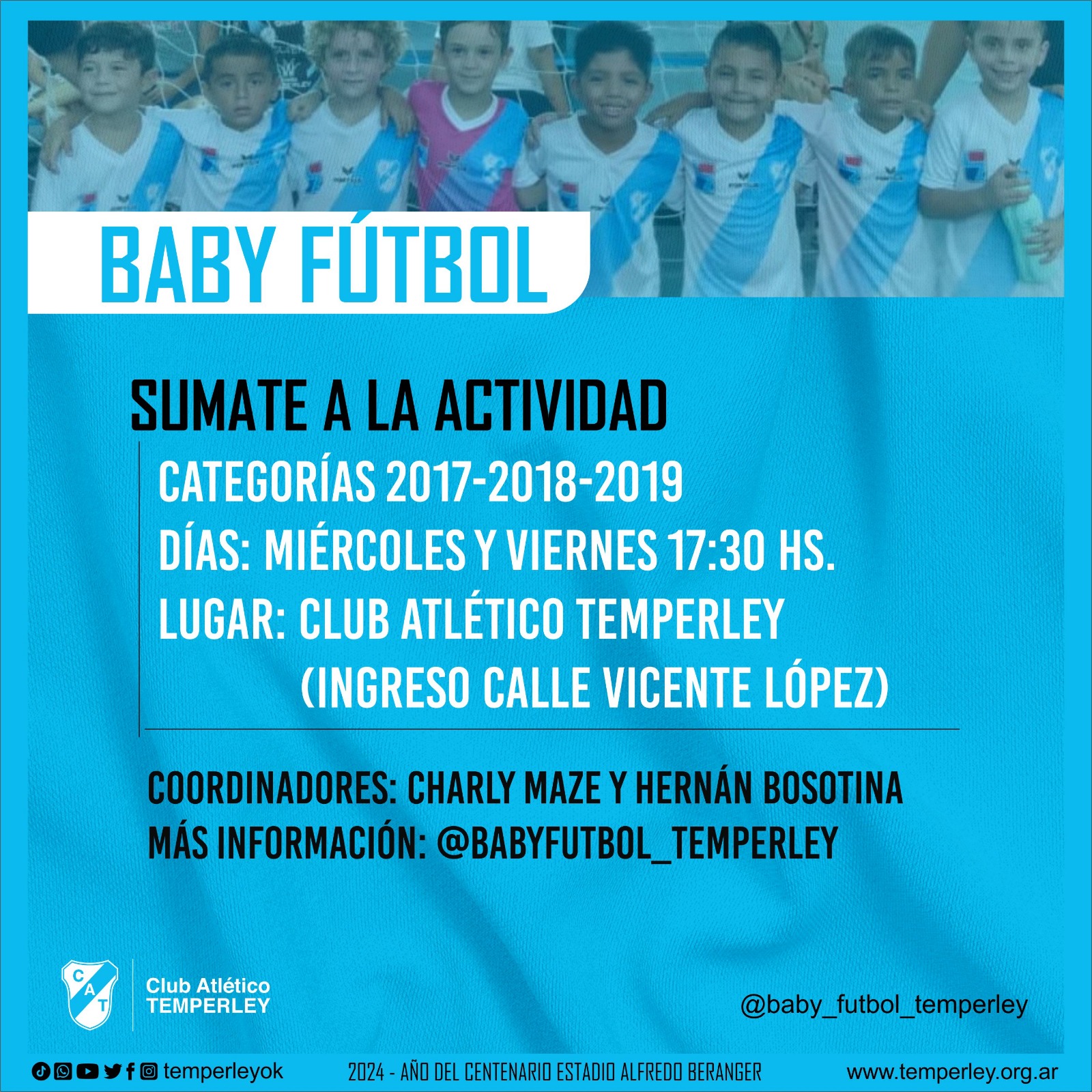 BABY FUTBOL - SUMATE A LA ACTIVIDAD