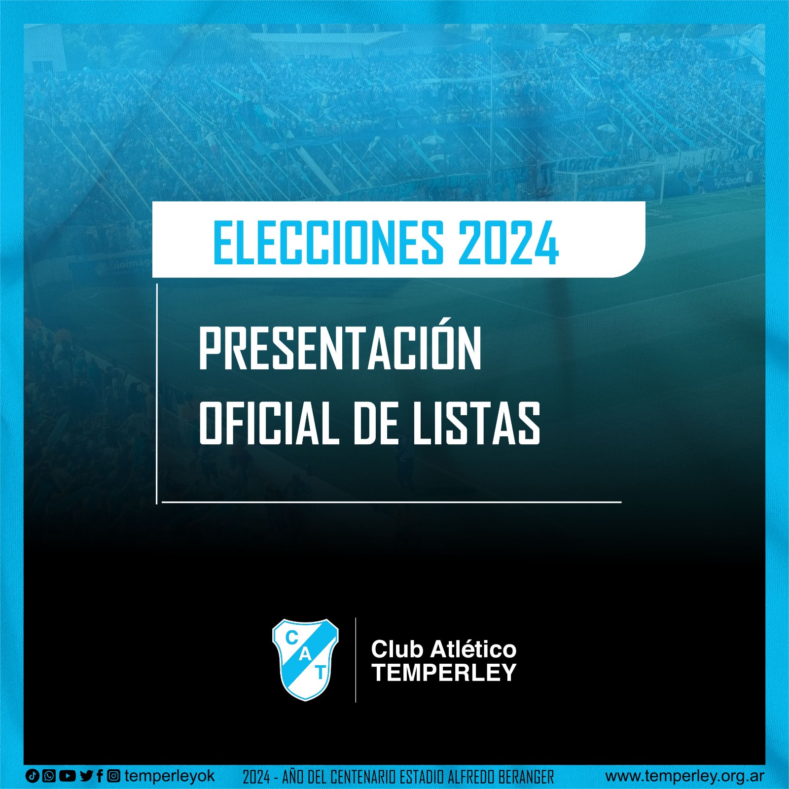 ELECCIONES 2024 - PRESENTACION OFICIAL DE LAS LISTAS